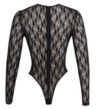 MAISIE BLACK LACE LONG SLEEVE BODYSUIT