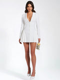 DELIA WHITE BLAZER DRESS