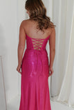 STRAPLESS HOT STONES CORSET GOWN