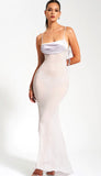 TATIANA GRAY BACKLESS MAXI DRESS