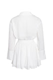 JAMILA WHITE SHIRT MINI DRESS