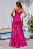 GLITTER MESH PRINTED GOWN