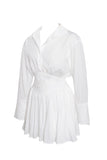 JAMILA WHITE SHIRT MINI DRESS