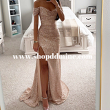 ROSE GOLD RUCHED GOWN