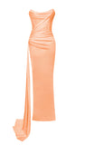 LUNA CORAL SATIN GOWN