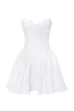 SASHA WHITE LACE BUSTIER MINI DRESS