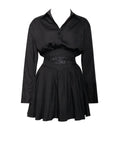 JAMILA BLACK SHIRT MINI DRESS