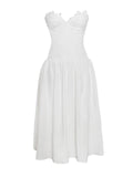 ROWAN WHITE LACE BUSTIER CORSET SUNDRESS