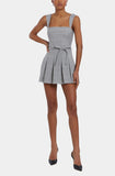 AMANDA UPRICHARD MERCY BELTED SKORT ROMPER