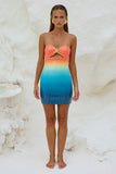 RUNAWAY THE LABEL SHELL OMBRÉ MINI DRESS