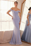 OFF SHOULDER FITTED GOWN