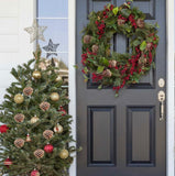 24 PIECE PINE CONE CHRISTMAS ORNAMENTS