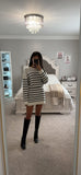 STRIPED SWEATER DRESS