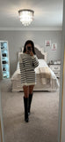 STRIPED SWEATER DRESS