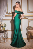 OFF SHOULDER STRETCH MERMAID GOWN