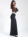 AGGIE BLACK SHEER MAXI DRESS