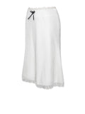 LORRAINE WHITE VELVET SKIRT