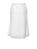 LORRAINE WHITE VELVET SKIRT