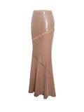 ODALIS NUDE SEQUIN MAXI SKIRT