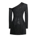 WINFRED RHINESTONE CRYSTAL BLAZER DRESS