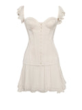 MINI ABITO CORSETTO IN RASO BEIGE MARICA 