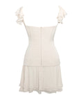 MINI ABITO CORSETTO IN RASO BEIGE MARICA 