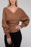 WRAP PULLOVER SWEATER