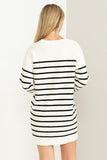 STRIPED SWEATER DRESS