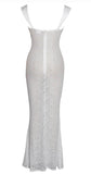 VERONICA WHITE LACE MAXI DRESS