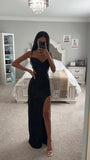 FITTED SEQUIN CUT OUT GOWN