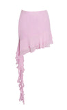 CARLY PINK RUFFLE SKIRT