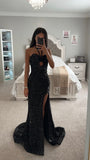 HALTER FITTED SEQUIN KEY HOLE FRONT GOWN