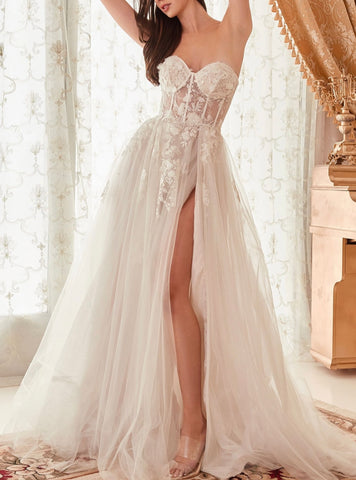 A LINE WEDDING GOWN