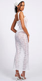 VERONICA WHITE LACE MAXI DRESS