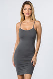 SOLID LONG CAMI TOP DRESS