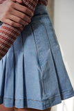 DENIM TENNIS SKIRT