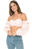 OFF SHOULDER LONG SLEEVE TOP