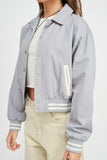 COLLARED BOMBER JACKET