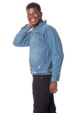 MENS DENIM BLUE TRUCKER JACKET