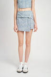 TWIST FRONT MINI SKORT