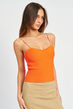 SPAGHETTI STRAP CAMI TOP