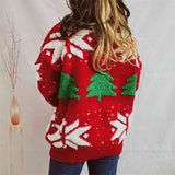 SNOWFLAKE ROUND NECK SWEATER