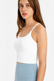 CRISS CROSS BACK SCOOP NECK SPORT CAMI