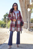 DOUBLE TAKE PLAID BUTTON UP COLLAT COAT