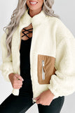 CONTRAST ZIP UP LONG SLEEVE JACKET