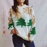 SNOWFLAKE ROUND NECK SWEATER