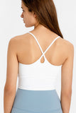 CRISS CROSS BACK SCOOP NECK SPORT CAMI