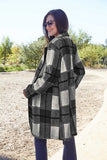 DOUBLE TAKE PLAID BUTTON UP COLLAT COAT