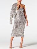 SEQUIN CARDIGAN AND DRESS SET