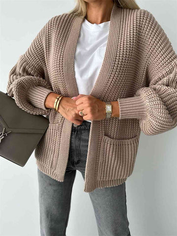 OPEN FRONT CARDIGAN TOP